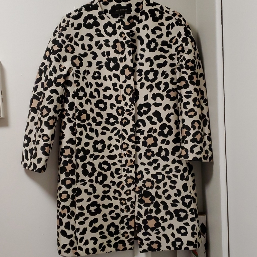 Ann Taylor Leopard Print Jacket